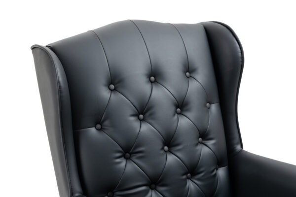 f2e541f5e30444bca72a1babea032113_20220927_2d03be6155781fd98ff0633d858840bb Executive Office Chair - High Back Reclining Comfortable Desk Chair - Ergonomic Design - Thick Padded Seat and Backrest - PU Leather Desk Chair with Smooth Glide Caster Wheels, 1 Pack Black