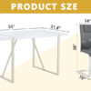 Table and chair set.55"x31.4" Cream-Style White MDF Dining Table Set with 4 Dark Gray Chairs With Silver Metal Legs.MDF Tabletop and metal frame legs.Adding a warm atmosphere to your family.
