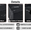 39.3*23.6*11.8 Inch Black Marble Texture MDF Coffee Table - Luxurious Design, Perfect Living Room Accent.Fashion texture design coffee table, suitable for various situations and scenes.