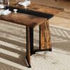 70.9"Rectangular Large Dining Table, Waterproof Large Desk for 8 People, Deluxe Family Dining Table with Adjustable Legs for Kitchen,Living Room,Office, Rustic Brown,70.9''W x 35.4''D x 30.3''H