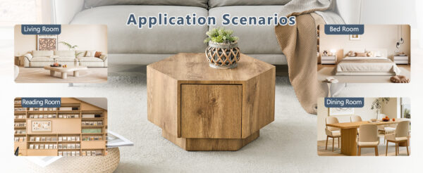 f52e5b953ad14328a3e8b700ade4f8b8_27ae2c0ca8ee013ba588df520fad609b Simple and Practical! MDF material hexagonal coffee table with drawers.Made of high-quality materials,Adopting a unique hexagonal design,simple and elegant without losing personality.