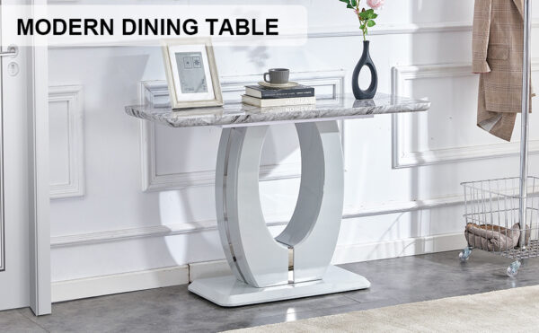 f5733bb9537048b1b7ec8708f9b57df1_20240102_7ddf184c5c6537b35eee300fb8ca627d Modern minimalist light gray MDF material rectangular counter bar table 47.2 "x 18" x 29.5 "for bedroom bedside entrance, house balcony, office bathroom BT-1280 W1151S00649