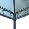 TREXM 10'x10' Hardtop Outdoor Gazebo with Polycarbonate Roof, Patio Gazebo with Aluminum Frame, Mosquito Netting and Privacy Screens for Shade and Rain, Backyard Tent for Backyard, Garden, Lawn (Grey)
