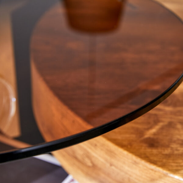 The detachable double-decker coffee table, the stylish design is more precious, and the detachable design can make the use of space more flexible and suitable for various scenes.