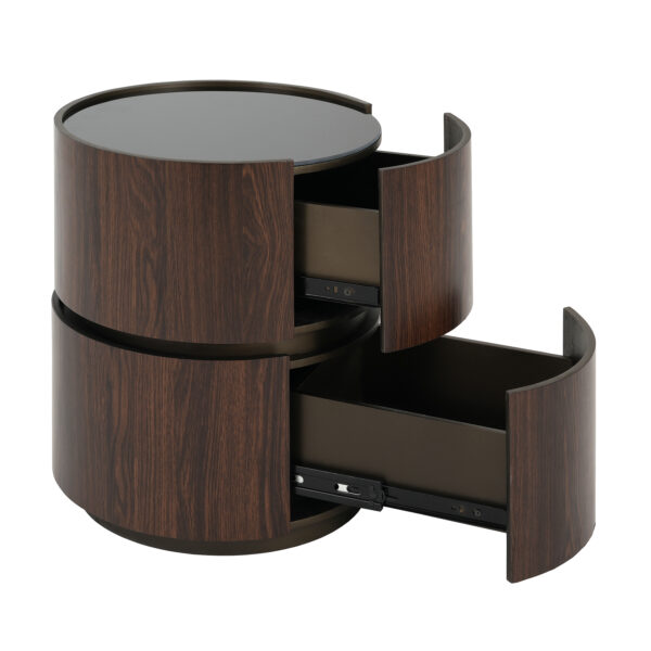 f651b2ca59214998bc22048dbb0b1651_938f256b08c1e52fd32895b62a02a8fb MDF ITALIAN HIGH-GRADE DOUBLE-LAYER STORAGE ROUND SIDE TABLE, BROWN AND BLACK COLOR
