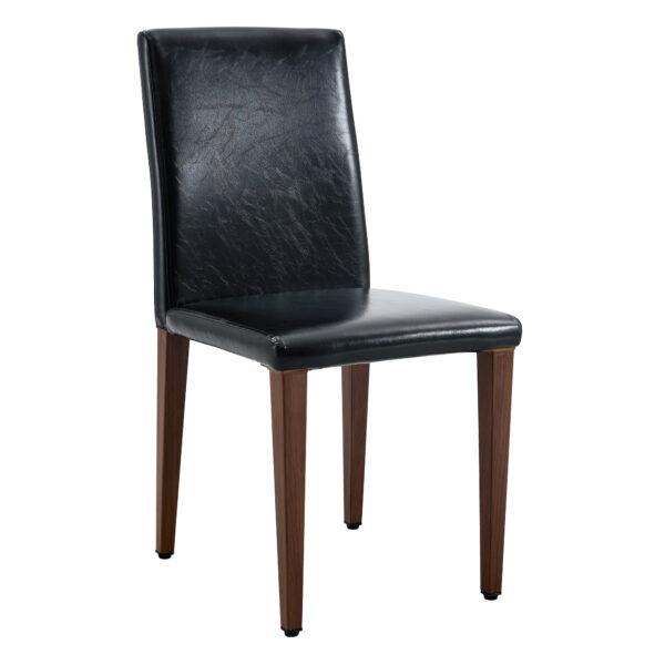 f76afd27c050418983fea29d62c16e2a_c7397bf7d50eafe64aefc84fc66fbb36 Two black PU dining chairs, simple and versatile, comfortable and accompanied. The exquisite and multifunctional dining chair has opened up a comfortable new experience. (2-piece set)