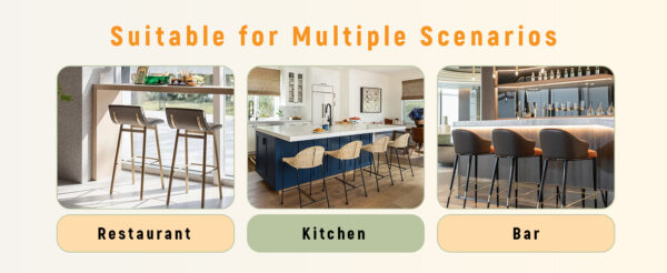 f7979924e88340118d9bd6a8719232a8_71df2a9f32a9d7653db360314d8cd9ad Fashionable and Comfortable - Two Sets of Ergonomic High Legged Bar Chairs, With Black Breathable Fabric Cushions And a Total Height of 35.5 Inches.Pack two in one box.