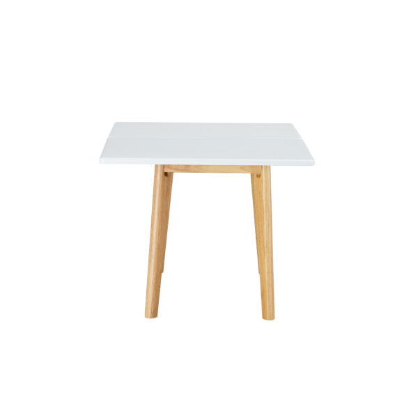 f7ae1b4dff0f484c86e3390e0c80b7ed_20240206_d84478313e3d42562885182a89cbe072 White sintered stone tabletop with rubber wooden legs, foldable computer desk, foldable office desk, suitable for restaurants, living rooms, terraces, kitchens