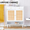 Modern minimalist storage cabinet, rattan shoe cabinet, bed top cabinet. Beautiful shape, suitable for corridors and living rooms.