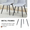Comfortable Linen-Cotton Dining Chair Set - Four Pieces in Light Gray.Integrated Seat and Backrest,Linen-Cotton Material,Curved Widened Cushion Design For More Comfort.
