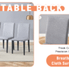 Table and chair set.71*35.4 inch White And Black Spliced Dining Table With Storage Function In The Middle Of The Table Legs.Paired With 8 Light Gray Linen-Cotton Dining Chairs, Simple And Versatile.