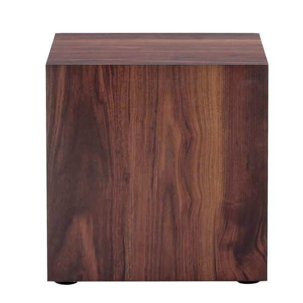 f80bef48531d4aff83bffd263af356e2_27a0db17a5377352f497fc1f10b56b24 16*16*16 Inch Walnut Wood Grain MDF Coffee Table - Luxurious Design, Perfect Living Room Accent.Cube fashion texture design coffee table, suitable for various situations and scenes.