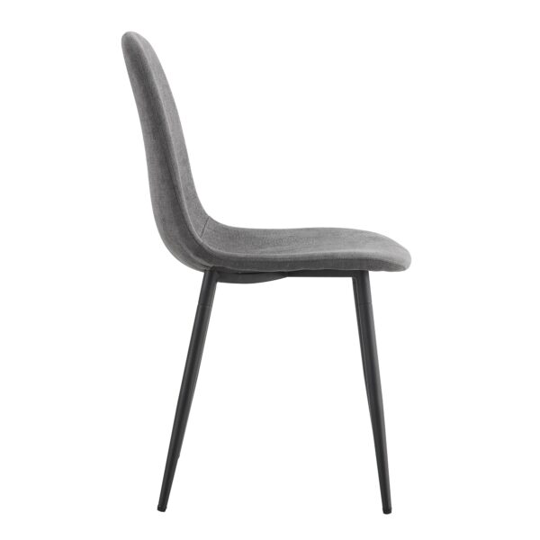 f88fa971da4b48fda1415935b7126528_20220817_e526e917e7d34fdba1bfee788eb5e939 Dining Chairs Set of 4, Modern Mid-Century Style Dining Kitchen Room Upholstered Side Chairs. Accent Chairs with Soft Linen Fabric Cover Cushion Seat and Black Metal Legs.W115149080.