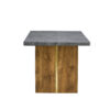 Large modern rectangular table with cement-grey patterned top and large MDF legs for kitchen, dining and living room to give a different atmosphere to the home environment.