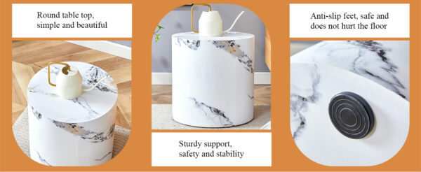 f9c3dbd3ea514fbbb1d81ee902f8170f_45a52c59ae3f9e82cf255982262b8860 The cylindrical table with its patterned design can be easily integrated into a variety of interior styles, from coffee tables to small dining tables, workbenches or makeshift writing desks.