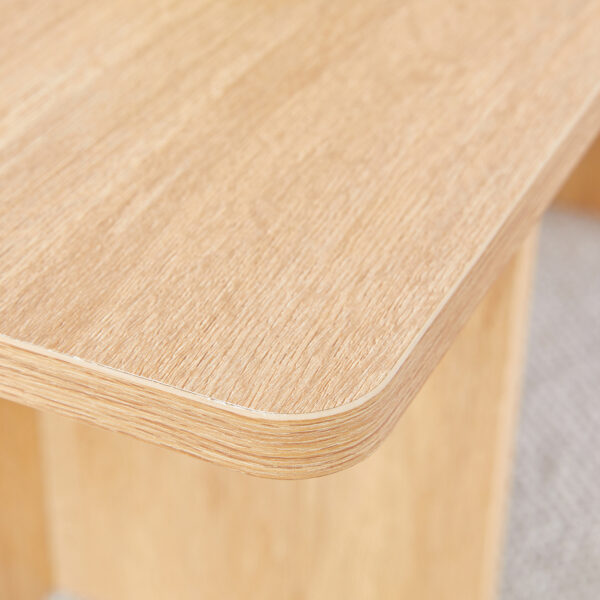 A modern and practical wood colored coffee table. The coffee table is made of medium density fiberboard material and is suitable for living rooms, bedrooms, and study rooms. CT-2O