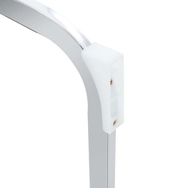 fa5d56db09e84aa3ad04cfbbbceac4e2_f18f484b832e9ab9ef66368a1aec9bd4 Luxury Simple Arch Chair - Set of 6 Light Gray PU Material High Resilience Dining Chair with Arched Metal Silver Leg.