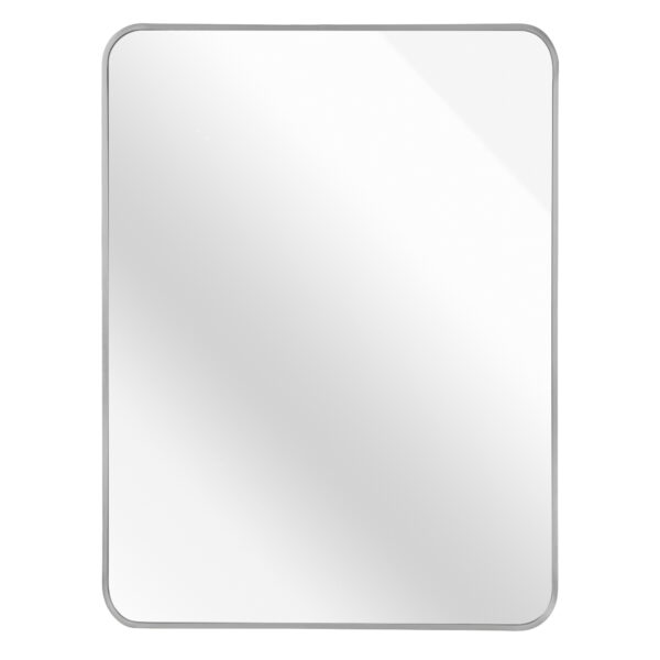 30x40 Inch Silver Metal Framed Rectangular Rectangular Bathrrom Mirror for Wall.(W2203134526)