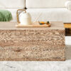 Light Wood Texture MDF Coffee Table - Simple Modern Style.Modern MDF coffee table with wood texture pattern -39.3x23.6x11.8 inches - stylish and durable design.