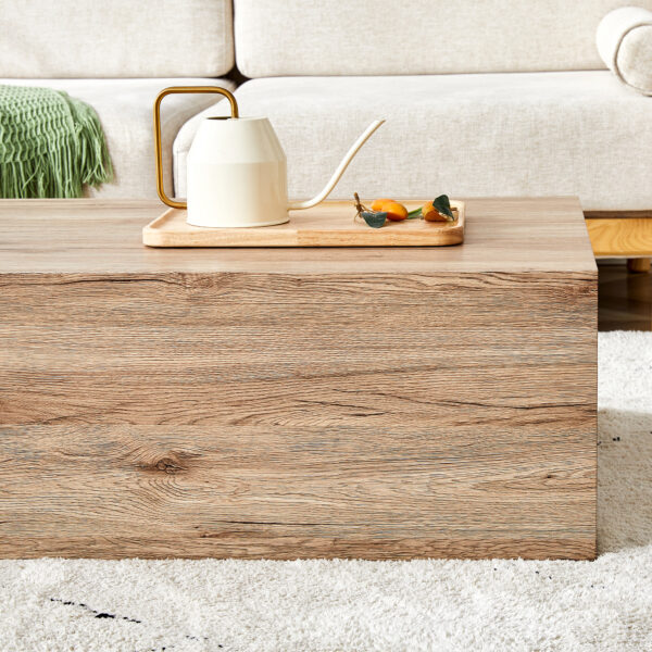 fa840598bf2e4c1f9a21f4bcf55677d6_7f5cbbee6f8a752d76d22fbb1347b2c0 Light Wood Texture MDF Coffee Table - Simple Modern Style.Modern MDF coffee table with wood texture pattern -39.3x23.6x11.8 inches - stylish and durable design.