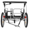 3-in-1 Heavy-Duty Bike Cargo Trailer – E-Bike Compatible Steel Frame, 110lb Capacity, Convertible Stroller & Pull Cart w/Suspension, 20" Wheels & Accessories