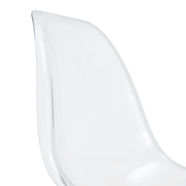 fadb11048f9247a0899f8b58096a5372_20231016_bb4cdaf02ea186bb8c68270852620fd7 Modern minimalist transparent dining chair, plastic chair, armless crystal chair, Nordic creative makeup stool, negotiation chair, set of 4 pieces, black metal legs,TW-1200