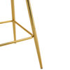Modern and comfortable upholstered bar chairs, metal legs, small size bar chairs, suitable for part of the crowd, stylish design for dining room, kitchen, terrace and living room chairs.
