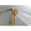 Shower System with Shower Head, Hand Shower, Slide Bar, Bodysprays, Shower Arm, Hose, Valve Trim, and Lever Handles