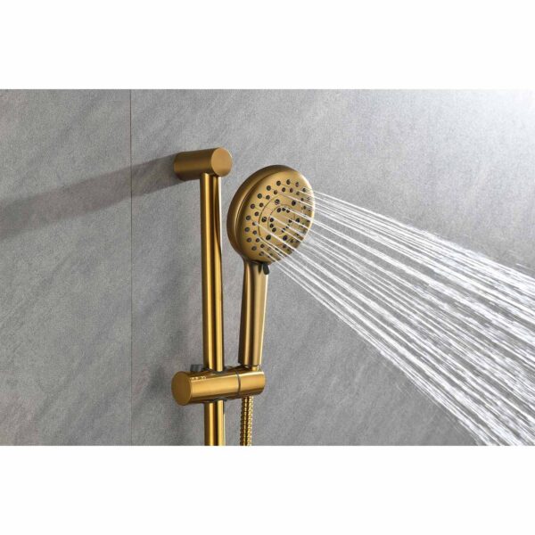 fb088150186b448ea7852a4a005b8eaf_20231120_b3aa9ddb5c0c7556d49303fd980ddfb5 Shower System with Shower Head, Hand Shower, Slide Bar, Bodysprays, Shower Arm, Hose, Valve Trim, and Lever Handles