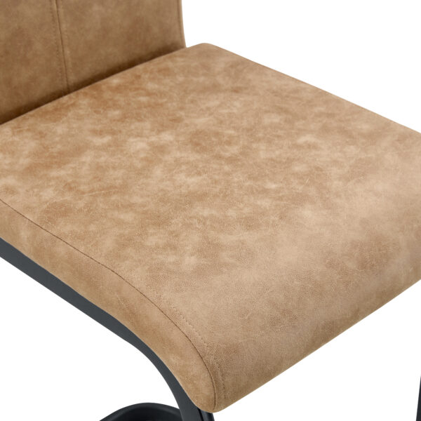 fc3c49a5c8324ed99493489829692a52_d383a91e5a7dc677721a96244bb1db66 42.5 Inch Tall Brown Tech Fabric Bar Stool - A Perfect Combination of Modern Design, Comfort, and Stability.A Set of 2.Suitable Not Only For Home Use But Also For Bars, Restaurants,And Other Settings.