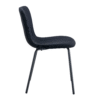 Luxury Minimalist Chairs - A set of 4 high quality dining chairs with black metal legs. The integral metal leg structure is suitable for various interior decoration styles.