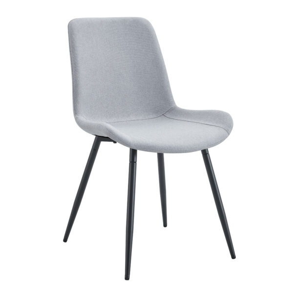 fc6fb634f244475886fbc0bf937c957c_65693c9d984aaee6a4bed7a970a14c26 Comfortable Linen-Cotton Dining Chair Set - Four Pieces in Light Gray.Integrated Seat and Backrest,Linen-Cotton Material,Curved Widened Cushion Design For More Comfort.