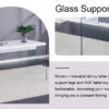 The top of the coffee table is made of MDF and white stickers, and the sides are clear tempered glass. The design is simple and elegant, and the structure is strong.
