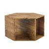 Hexagonal MDF coffee table, characteristic pattern stickers, multi-hole design to give more storage space, simple and convenient design makes it suitable for all kinds of style scenes.