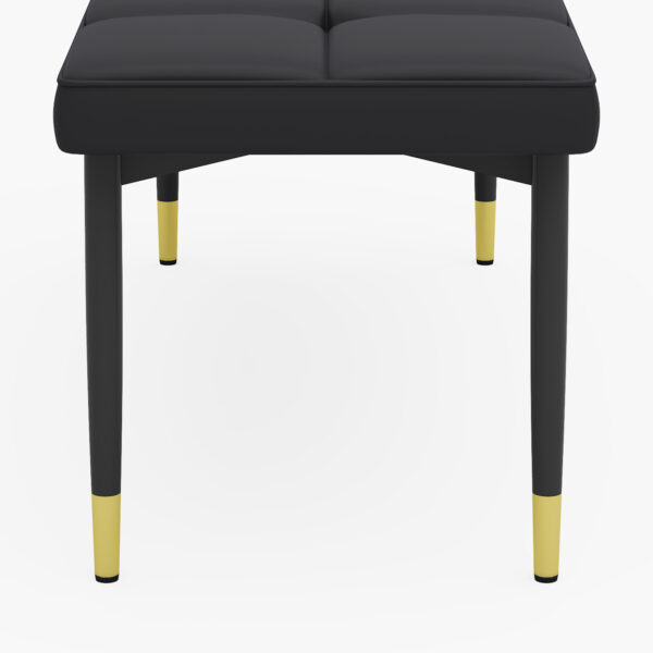 fd9304fab10c43fbba88c9bb9863f734_2f3ff9ca33cbc279f77c3e2b56ac8c56 Table and chair set.Modern Black Marble Pattern MDF Dining Table Set - 55"x31.4" with 4 Extended Seat Cushion PU Dining Chairs and 1 Bench,A Choice of Subtle Luxury for Modern Homes.