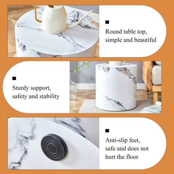 fda69cc161704d5bbcff30334a2161d9_9d3c2f5a635def888f22f25c1b8efece The cylindrical table with its patterned design can be easily integrated into a variety of interior styles, from coffee tables to small dining tables, workbenches or makeshift writing desks.