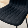 Luxury Minimalist Chairs - A set of 4 high quality dining chairs with black metal legs. The integral metal leg structure is suitable for various interior decoration styles.