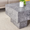Modern Simple Gray Texture MDF Coffee Table - 43.3"x21.6"x17.2" Practical Model.Making it an ideal addition to any living room or apartment.