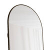 The 4st generation of floor mounted full length mirrors. Aluminum alloy metal frame arched wall mirror, bathroom makeup mirror, bedroom porch, clothing store, wall mounted.Black 59.8 "*16.5"W115112560