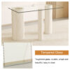 ONLY Separate Glass Tabletop.24*48 inch Rectangular heat-resistant Transparent Tempered glass Tabletop.Suitable for various occasions such as kitchens and restaurants.Transparent,24*48*0.31 inch.