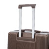 20"/24"/28" 3 pcs/set in ABS Spinner Wheel Luggage, Carry on Suitcase, Matching Color, TSA Combination Lock (Brown)