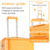 Luggage Sets 4 Piece(14/20/24/28) PP Lightweight & Durable Expandable suitcase