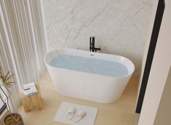 025953d5e8a243e48c04ca37d52aadbd_ec7e61783c5a09591e45a764c9f59914 67" Acrylic Freestanding Bathtub, stand alone bathroom tub, Glossy White, Toe-tap Chrome Drain, cUPC Certified
