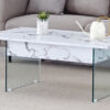 Multifunctional Lift Top Coffee Table -White Marble Pattern, Essential for Modern Homes.Tempered Glass Legs,Multiple Color Options,Lift Top Feature.Perfectly Fitting Into Both Living Rooms And Office.
