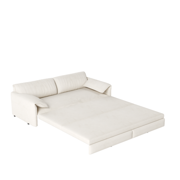 66" Queen Pull Out Sofa Bed, 3-in-1 Convertible Sleeper Sofa with Side Storage,Multi-Functional Velvet Loveseat Bed for Living Room,Bedroom,Apartment,Office.(Old Sku:W1885P154637/W1885P214783)