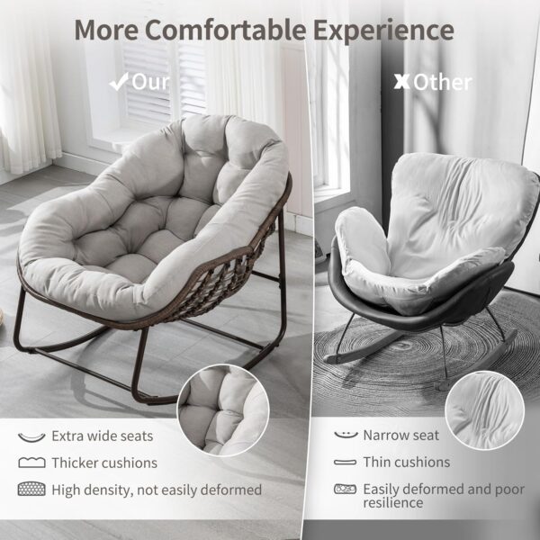 04e9de548d6441ef8c1beb8a93b2c9b8_c9216b4db7a520f755d53039f634aec1 Outdoor Patio Rocking Chairs, Oversized Papasan Rocking Chair Indoor with Padded Cushion