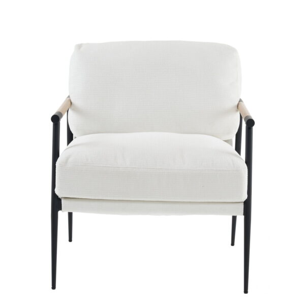 Leisure chair lounge chair velvet White color