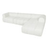 122" Modern L-Shaped Sectional Sofa with High-Density Fully Compressed Sponge and Chaise Lounge, 2-Piece Set, Fully Assembled Right Hand Facing, Perfect for Living Room, Lounge