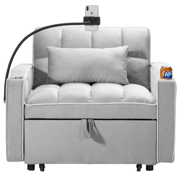 07109fbbd6ca48fd89767f9de5394de3_fee0b601291ce54a3620bcc5583ef257 Convertible Sleeper Chair Sofa Bed Adjustable Pull Out Sleeper Chair Bed Multi-Pockets Folding Sofa Bed for Living Room Bedroom Small Space,3-in-1 Sofa Bed