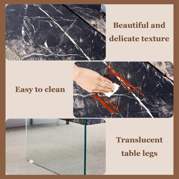 08ce836f1b17423fb70c2674febd9955_4f12faa053d5a9444a03ef690d8828d7 Multifunctional Lift Top Coffee Table -Black Marble Pattern, Essential for Modern Homes.Tempered Glass Legs,Multiple Color Options,Lift Top Feature.Perfectly Fitting Into Both Living Rooms And Office.